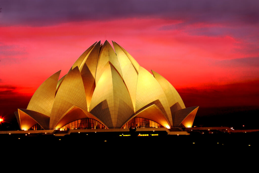 Lotus Temple in New Delhi, India