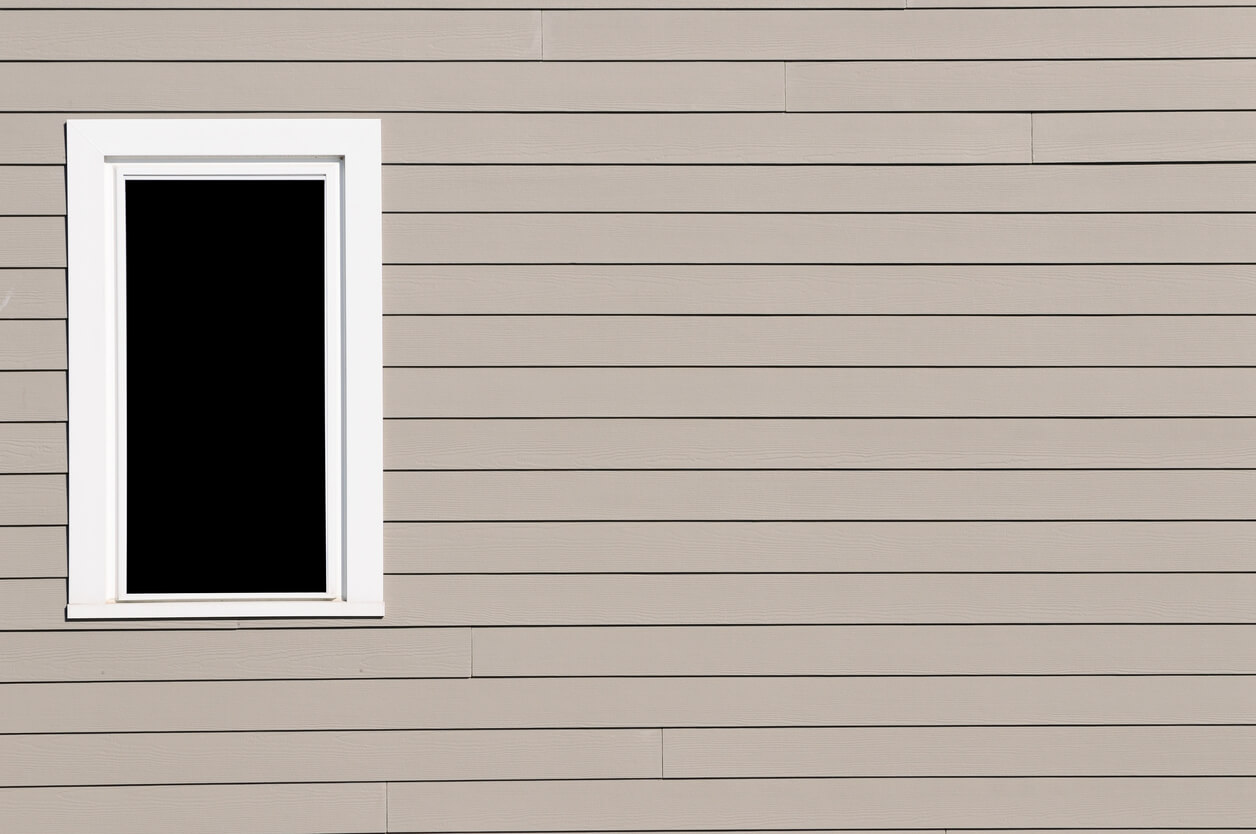 Close up on home's siding