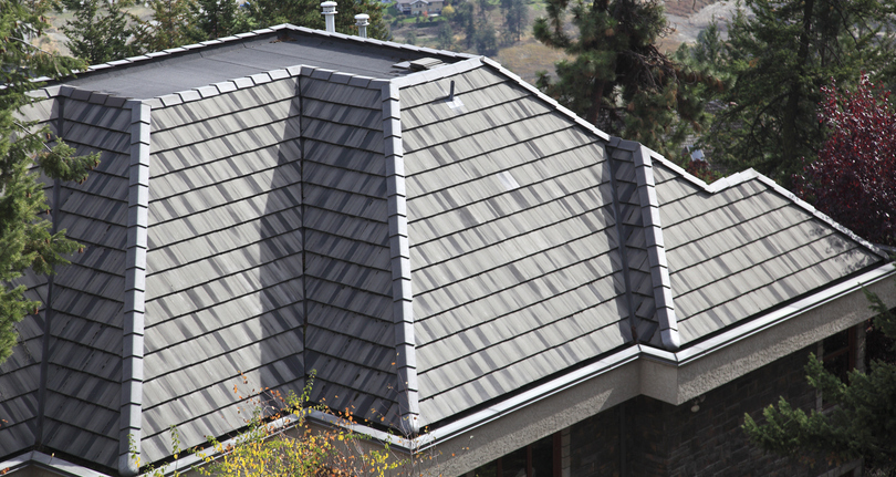 Modern Grey Toned Shingle Roof And Seamless Eavestrough