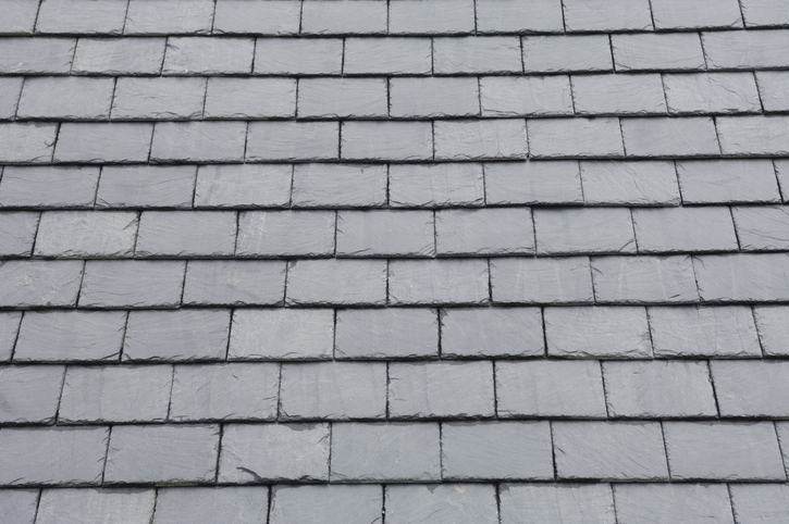 Close up pattern of roof slates.